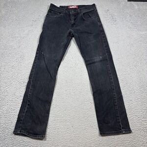 Levis 511 Boys Sz 16 Slim Fit Black Denim Jeans Grunge Casual Work